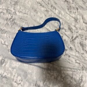 Abercrombie & Fitch Blue Embossed Shoulder Bag